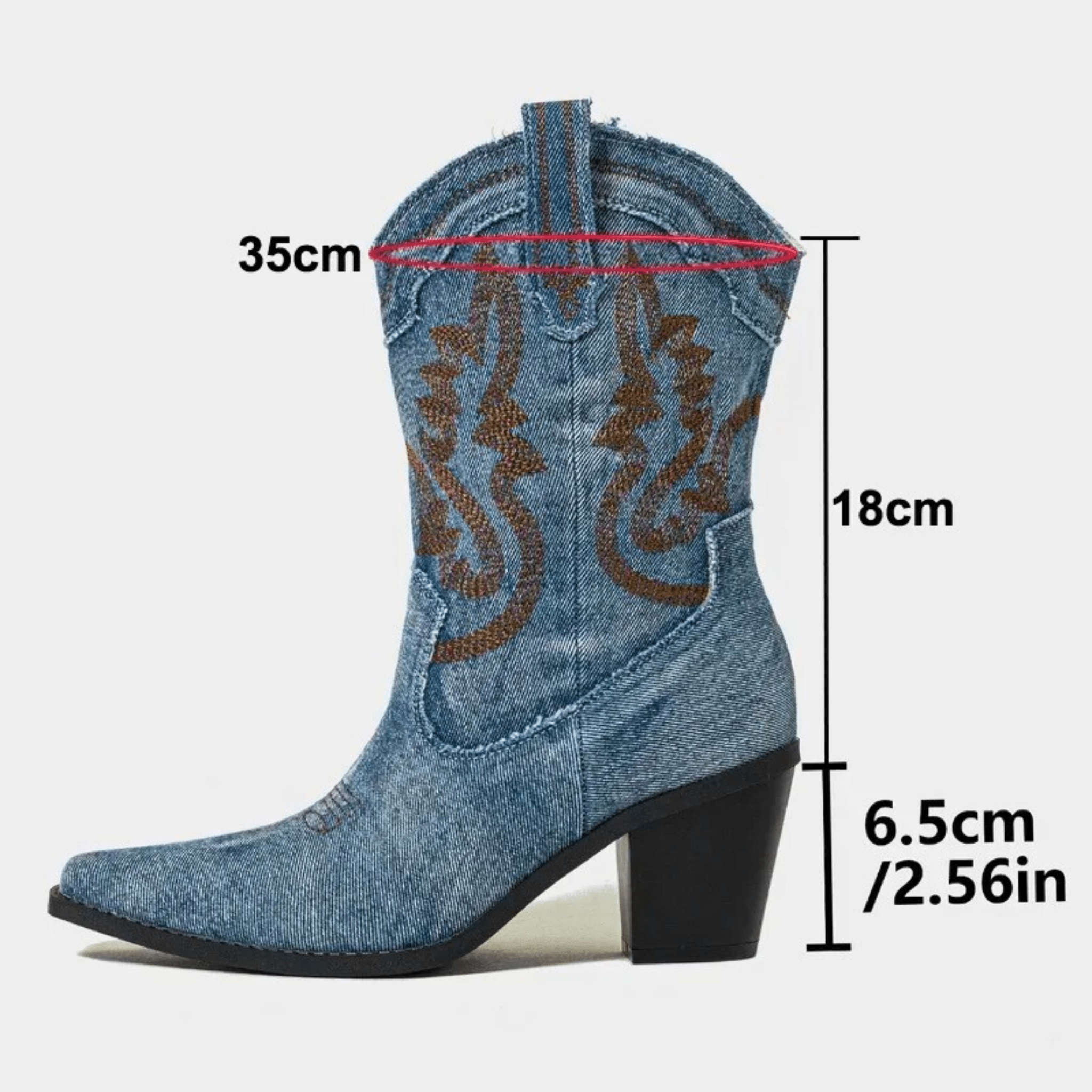 Denim Ankle Boots