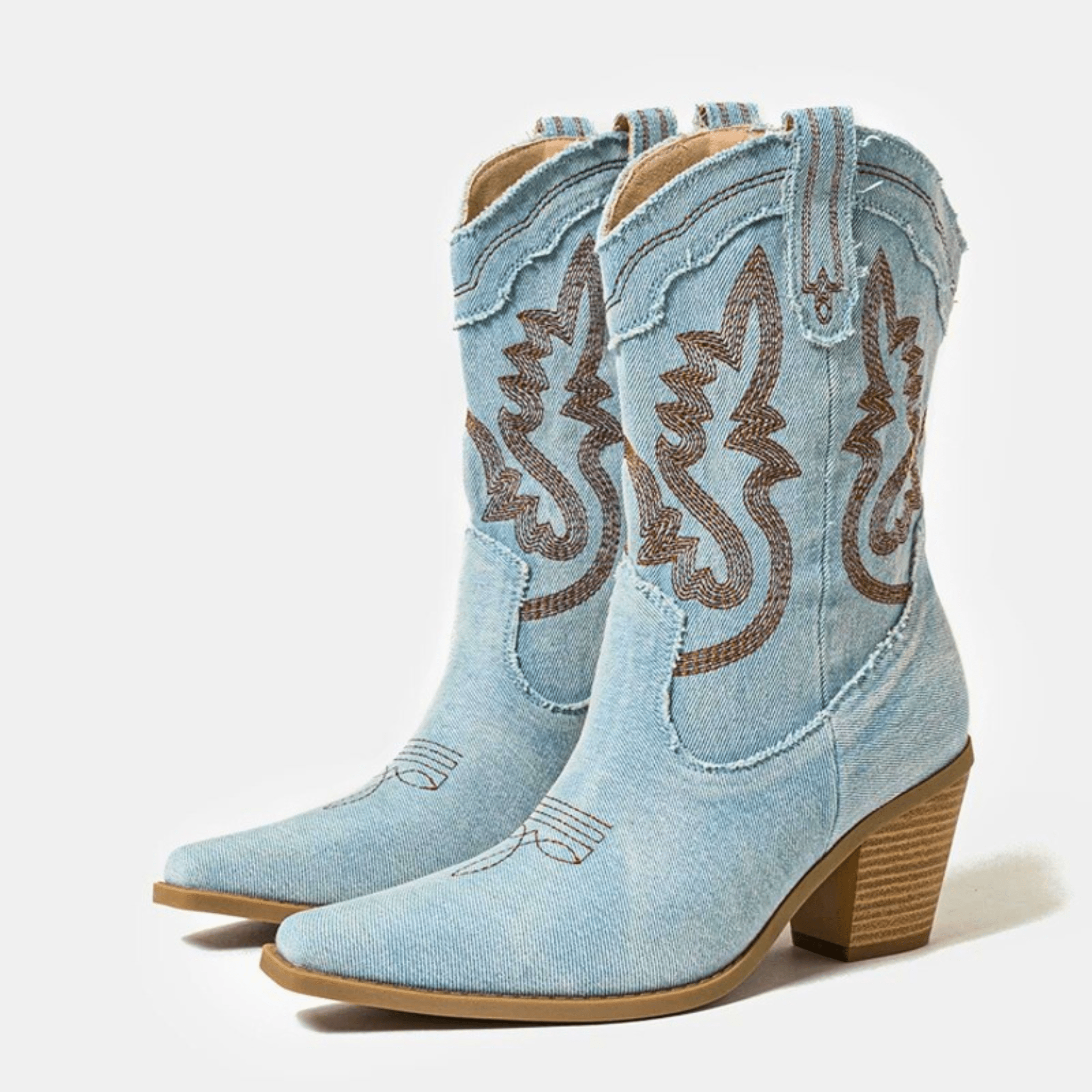 Denim Ankle Boots